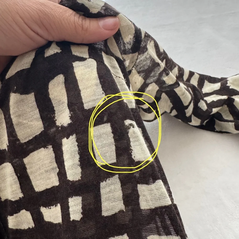 Samantha Sung Rare 100% Wool Audrey Dress Window Pane Geometric Squares Brown M - Picture 8 of 14